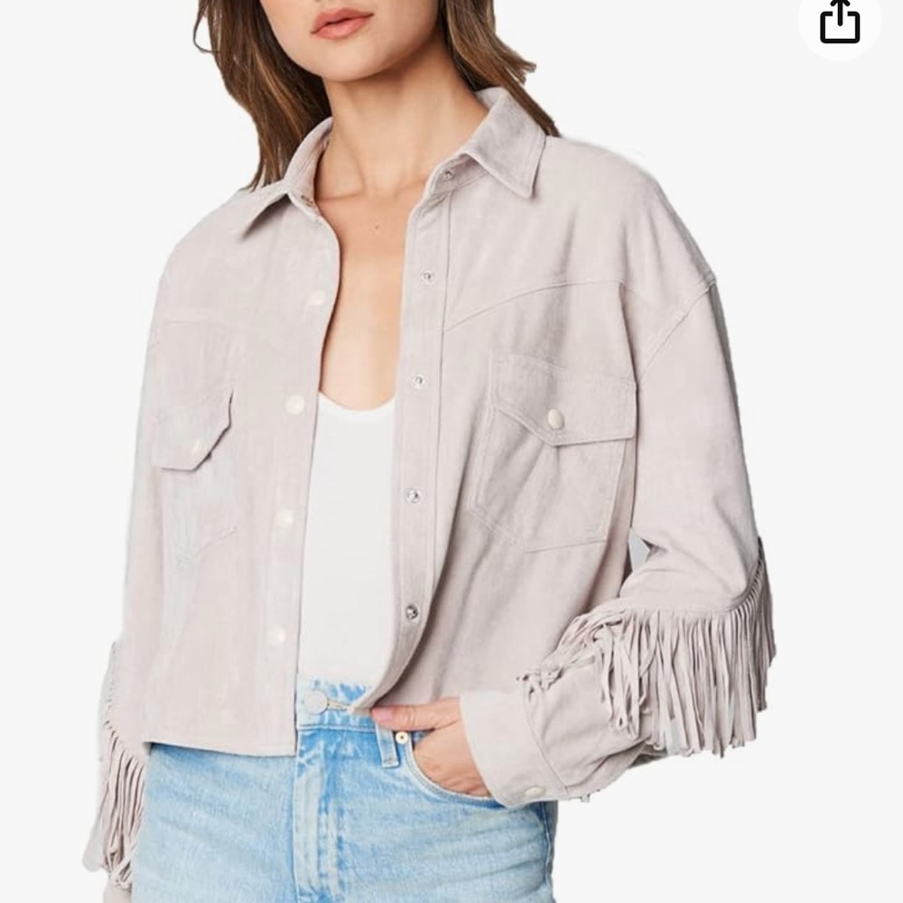 Blank NYC Faux Suede Shirt Jacket